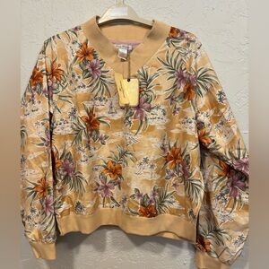 NWT Tommy Bahama Zip-Up Jacket L 12/14 Mesh Lined